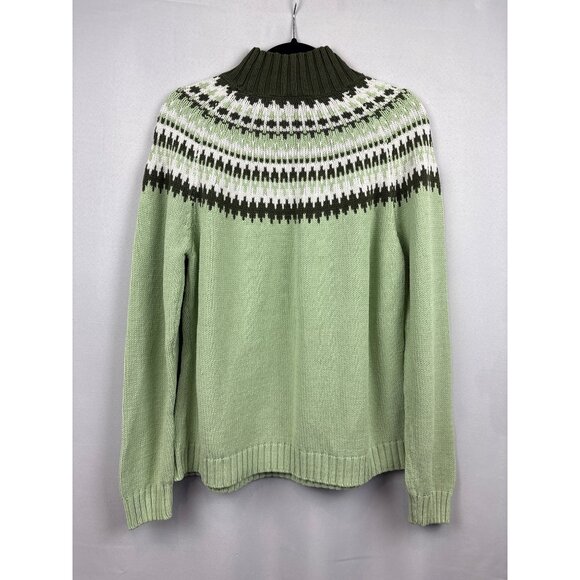 Vintage Croft & Barrow Nordic Style Pullover Sweater With High Neck - Picture 5 of 5